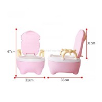 توالت آموزشی طرح گاو شاخدار رنگ صورتی برند خارجی