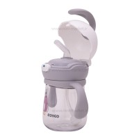 لیوان آبمیوه خوری نی دار 220 میل طرح پرنده طوسی رووکو Rovco