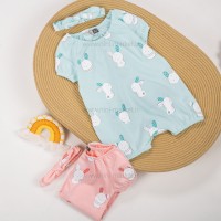 رامپر دخترانه طرح خرگوش رنگ صورتی ایندیگو Indigo