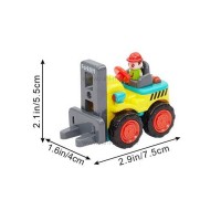 ماشین قدرتی لیفتراک هولی تویز Huile Toys رنگ زرد