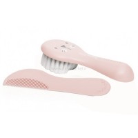 ست شانه و برس رنگ صورتی سواوینکس Suavinex