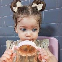 لیوان آبخوری 210 میل رنگ صورتی هی‌اورشی HeOrShe