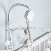 آويز بالای تخت طرح خرگوش سفید طوسی یانیک تویز Yanic Toys