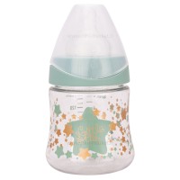 شیشه شیر 150 میل لوکس طرح ستاره رنگ سبز سواوینکس Suavinex