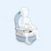 توالت آموزشی طرح گاو شاخدار رنگ سبز برند خارجی