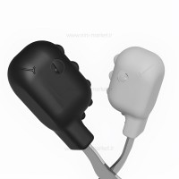 ست قاشق و چنگال طرح دایناسور رنگ طوسی مشکی هی‌اورشی HeOrShe