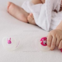 پستانک تکی 0 - 6 ماه ارتودونسی شب تاب طرح خرگوش سفید سواوینکس  Suavinex (بدون جعبه)