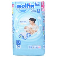 پوشک 30عددی سایز صفر (زیر 3 کیلو) مولفیکس molfix