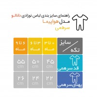 سرهمی شورتی نوزادی طرح هواپیما دانالو Danaloo