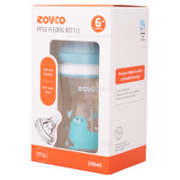 شيرخوري 240 ميل دسته دار رنگ آبي رووکو Rovco