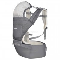 آغوشی مدل CHLOE deluxe  رنگ طوسی کیکابو Kikkaboo