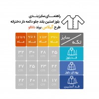 آستین بلند جلو دکمه طرح گیلاس دانالو Danaloo