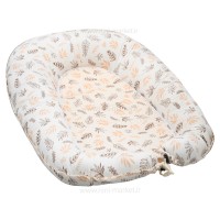 تشک گارد دار آنتی رفلاکس 5 کاره طرح برگ ساده رنگ شیری Isiz