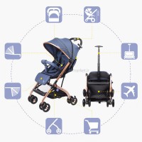 کالسکه تک تاشو qz1 رنگ مشکی بائوبائوهائو Baobaohao