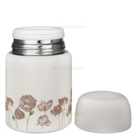 فلاسک غذا 500 میل طرح گل رنگ کرمی سیمپلی سیتی Simplicity