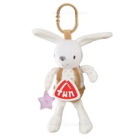 آویز کریر طرح خرگوش پسر رنگ کرمbaby fun