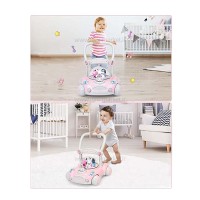 واکر ماشین حباب دار رنگ صورتي برند +ab