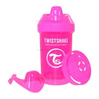 لیوان آبمیوه خوری 300 میل رنگ صورتی تویست شیک Twistshake