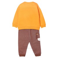 بلوز شلوار پسرانه طرح شیر  رنگ زرد ایندیگو Indigo