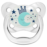 پستانک تکی طرح ماه رنگ سفید ۶-۱۸ ماه دکتر براون Dr.brown (فاقد جعبه)