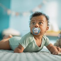 پستانک بادامی تکی الترا ایر 0 - 6 ماه طرح فیل اونت Avent  (بدون جعبه)