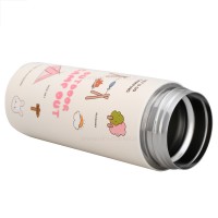 فلاسک آب رنگ کرم صورتی 380 میل Yes – water