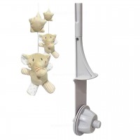 آویز بالای تخت کوکی طرح فیل رنگ کرم baby fun