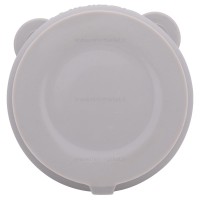 کاسه درب دار سیلیکونی رنگ طوسی مینیک اوی اوی Minik Oioi