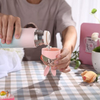 فلاسک آب استيل طرح خرگوش رنگ آبی هلو دریم Hello dream