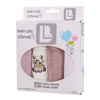 حوله دست و صورت 4 عددی بی بی لایک Babylike طرح گاو