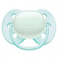 پستانک بادامی تکی الترا سافت 0 - 6 ماه طرح ساده اونت Avent  (بدون جعبه)