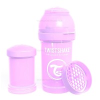 شیشه شیر ضد نفخ 180 میل بنفش تویست شیک Twistshake