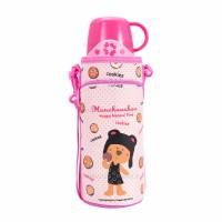 فلاسک آب کاوردار طرح خرس رنگ صورتی پینکا Pinkah