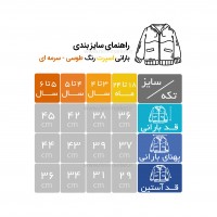 بارانی اسپرت طرح دو رنگ طوسی سرمه ای