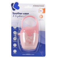 قاب پستانک طرح فيل رنگ صورتي کیکابو kikkaboo