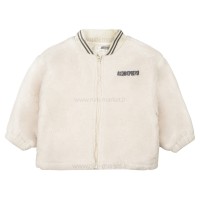 سویشرت اسپرت تدی طرح ساده رنگ کرم