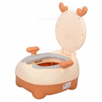 توالت آموزشي طرح گوزن رنگ کرم قهوه ای خارجی