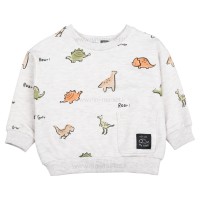 بلوز شلوار پسرانه طرح ژوراسیک رنگ طوسی و سبز ایندیگو Indigo