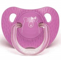 پستانک تکی 18-6 ماه طرح خرس رنگ بنفش سواوینکس Suavinex(با جعبه)