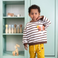 بلوز شلوار طرح ببر رنگ قهوه ای ایندیگو Indigo