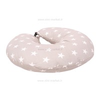 بالش شیردهی نوزاد طرح ستاره رنگ طوسی ای‌سایز Isiz