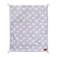 پتو دورپیچ مخمل طرح ابر برند کارترز Carters