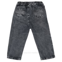 شلوار جین راسته اسپرت رنگ ذغالی پاپو papo