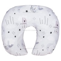 بالش شیردهی c شکل طرح خرس و ابر رنگ طوسی بی بیبی Bi Baby