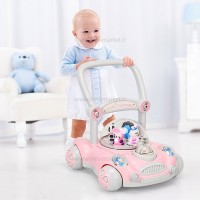 واکر ماشین حباب دار رنگ صورتي برند +ab