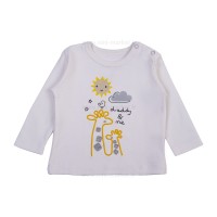 بلوز آستین بلند نوزادی طرح سانی پولونیکس Polonex