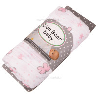 دورپیچ نخی و خشک کن نوزاد طرح پروانه Lion Bear Baby