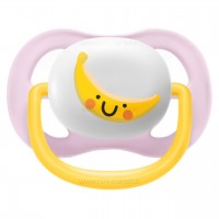 پستانک بادامی تکی الترا ایر 0 - 6 ماه طرح موز اونت Avent (بدون جعبه)