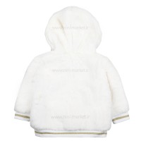 سویشرت تدی دخترانه طرح ساده رنگ سفید