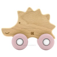 دندانگیر چوبی سیلیکون طرح جوجه تیغی رنگ صورتی کیکابو Kikkaboo